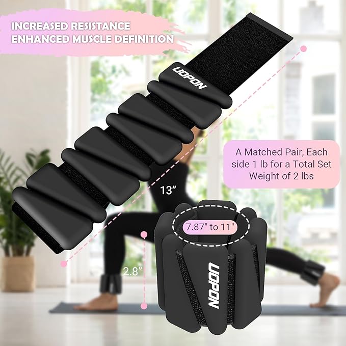 Wrist Ankle Weights for Women Set of 2 2 lbs/4 lbs/4 lbs