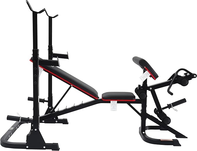 Signature Fitness Multifunctional Workout Station Adjustable Workout Bench 800-Pound Capacity