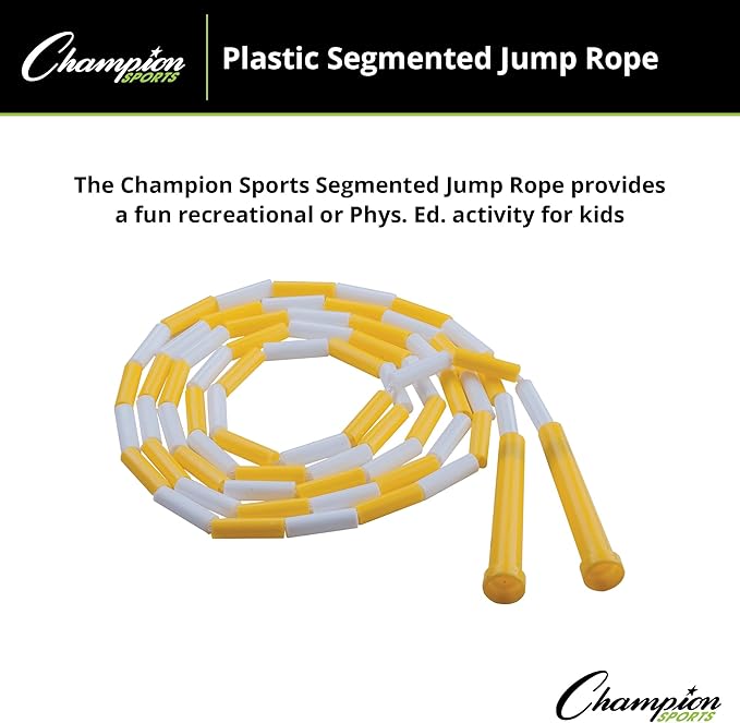 Champion Sports Classic Plastic Segmented Beaded Jump Ropes