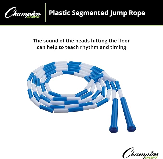 Champion Sports Classic Plastic Segmented Beaded Jump Ropes