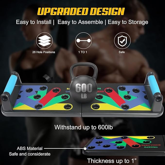 Solid Push Up Board Home Workout Equipment Multi-Functional
