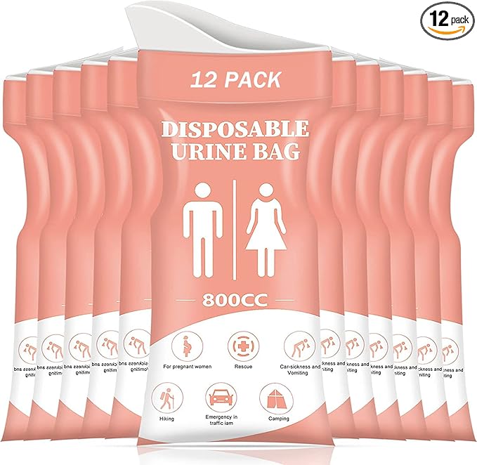 DIBBATU Disposable Urinal Bag 12 PCS 800ML Emergency