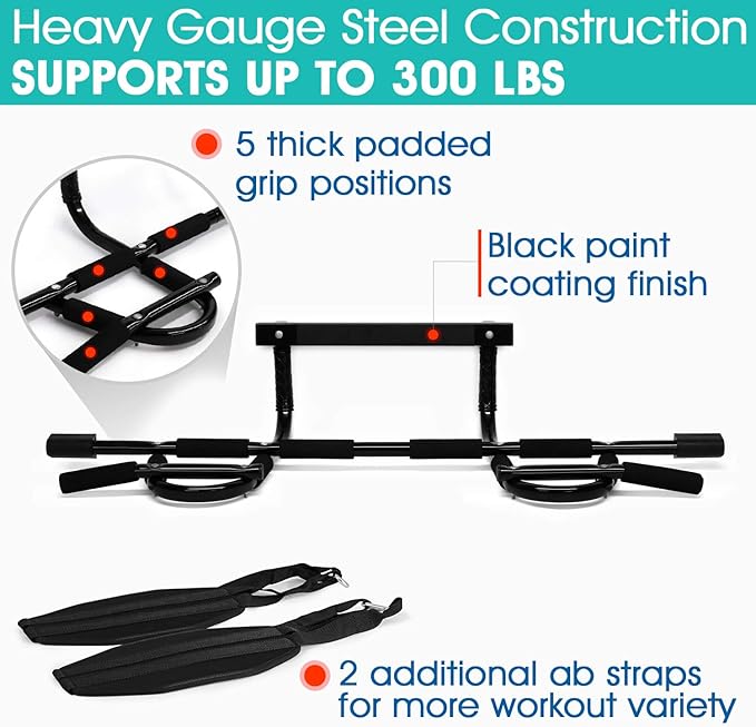 Yes4All Heavy Duty Pull Up Bar for Doorway
