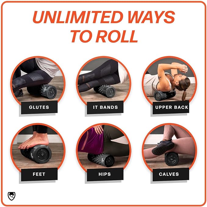 URBNFit Vibrating Foam Roller - Electric Muscle & 5 Speeds