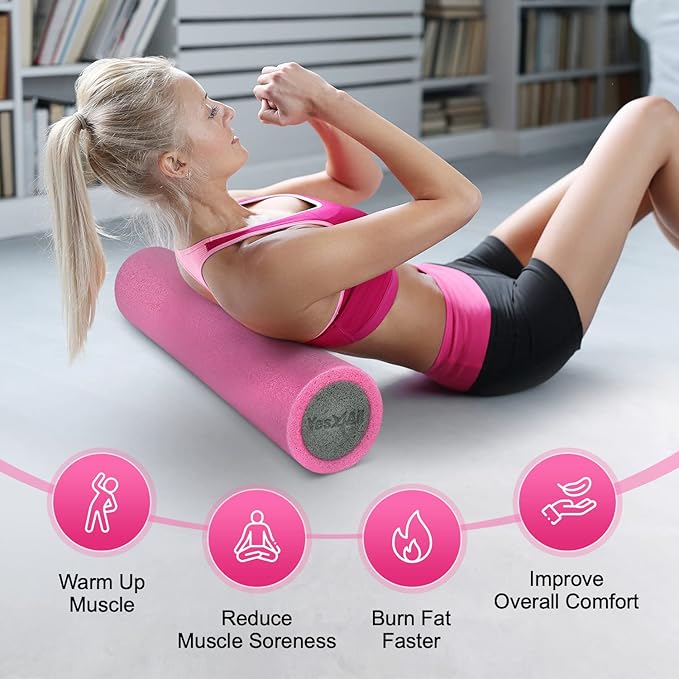 Yes4All Soft-Density Foam Roller 12 18, 24, 24, 36 36 inch