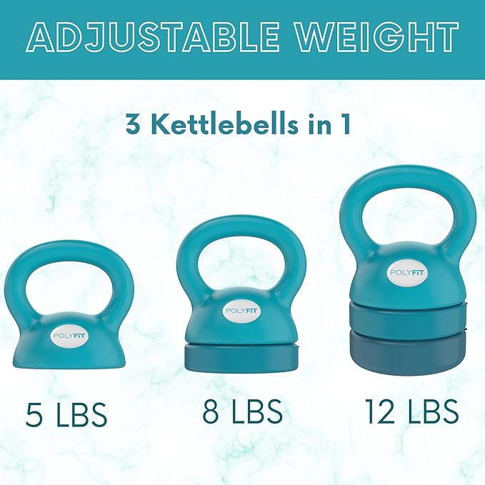 Adjustable Kettlebell - Kettlebell Weights Set for Home Gym