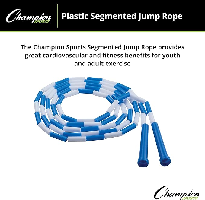 Champion Sports Classic Plastic Segmented Beaded Jump Ropes