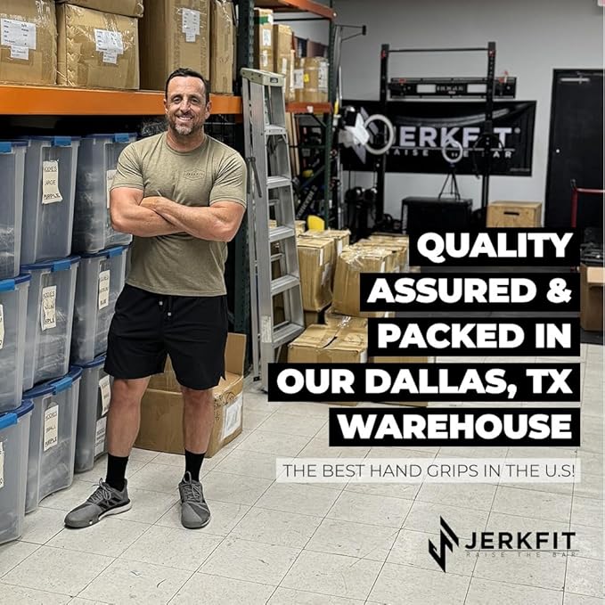 JerkFit Death Grips Premium Lifting Straps - Car Tire Grade Rubber PVC Wrist Straps for Shrugs, Pull Ups & Deadlifts with Neoprene Padded Support