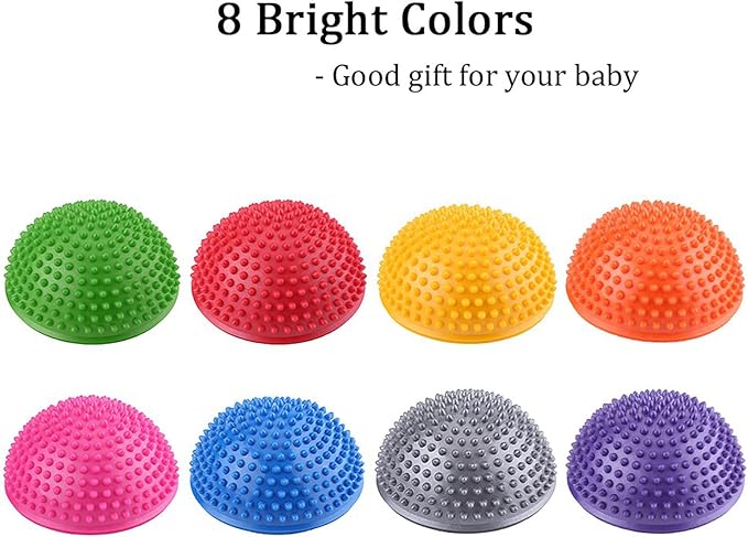 VGEBY Foot Massage Ball Inflatable Half Yoga Balls
