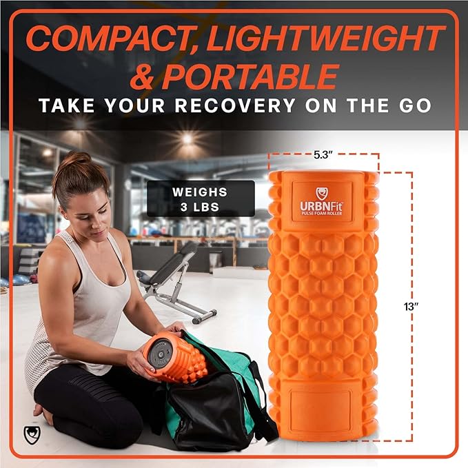 URBNFit Vibrating Foam Roller - Electric Muscle & 5 Speeds