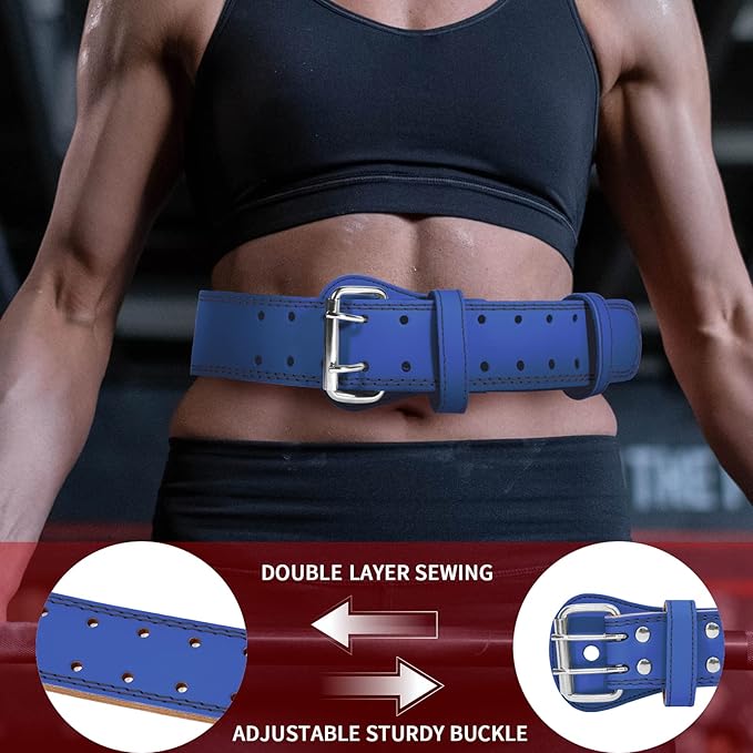 Leather Weight Lifting Belt for Men and Women