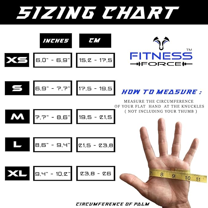 FITNESS FORCE Ventilated Gym Gloves for Men with Built-in Wrist Support for Workouts Weightlifting Gloves Workout Gloves for Women Exercise Fitness Gloves Perfect for Powerlifting, Cross Training