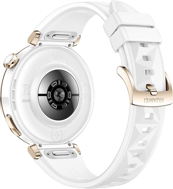 HUAWEI Watch GT 5 Pro 42 mm Smartwatch, Sharp-Edged Design, up to 7 Days Battery Life, Pro-Level Sports Watch, Health Tracking, Compatible with iOS and Android, White Fluroelastomer