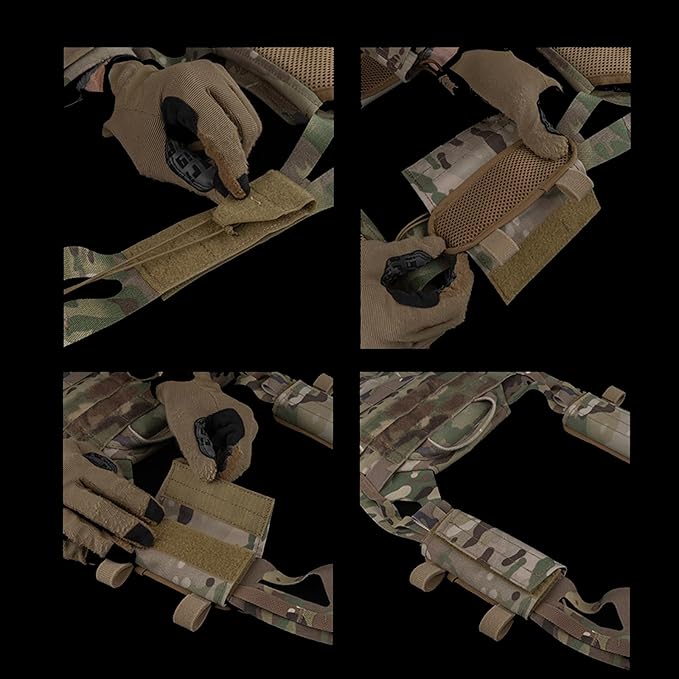 Plate Carrier Shoulder Pads, 2 Pack Tactical Vest Shoulder Pads Strap Cushion Vest Accessories Shoulder Pads Soft Mesh Pads for FCPC JPC Vests Sling Bags