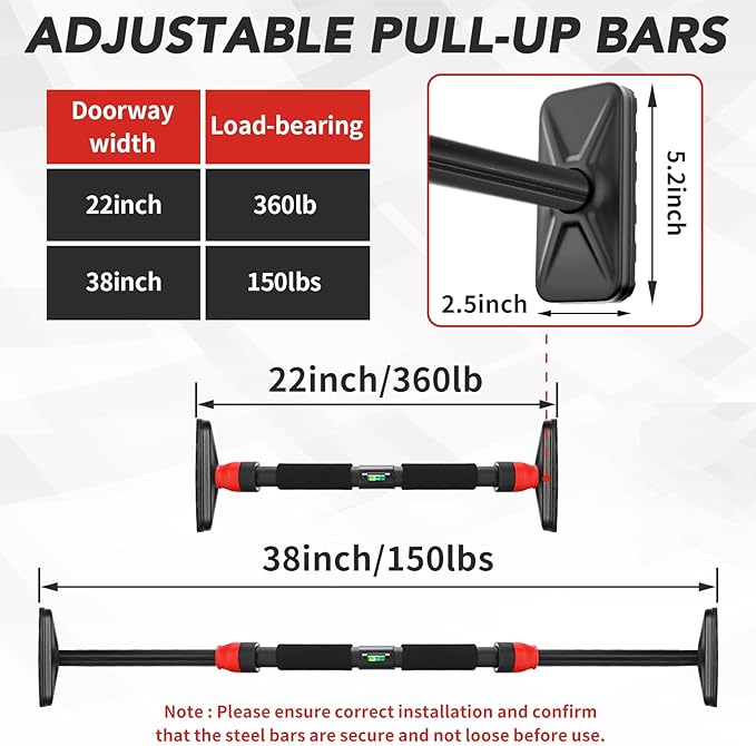 Pull Up Bar for Doorway -Pull Up Bar