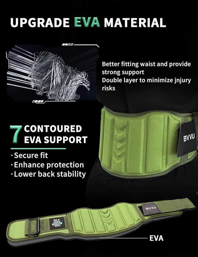 BVVU Weight Lifting Belts for Men Quick Locking