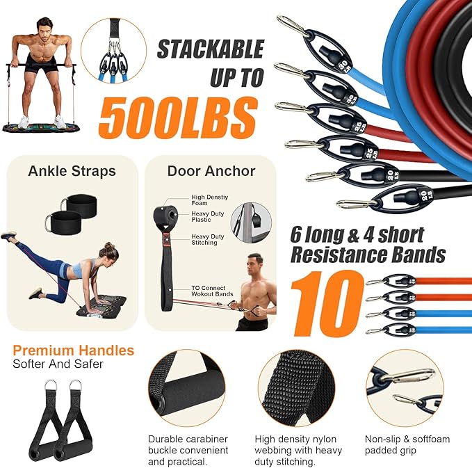 Lalahigh Premium Aluminum Alloy Push Up Board
