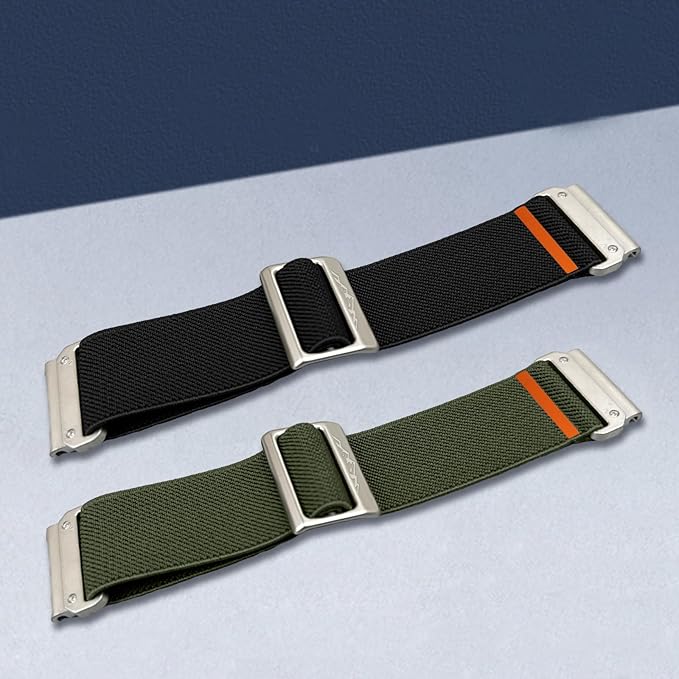 22mm Nylon Stretchy Band for Garmin Fenix 6 Pro/6/7/7 Pro/5/5 Plus Band, Soft Smartwatch Band for Forerunner 935/945/955,for Instinct/2/Approach S60/S70-47mm, Descent G1/Epix 2/Epix Pro 47mm