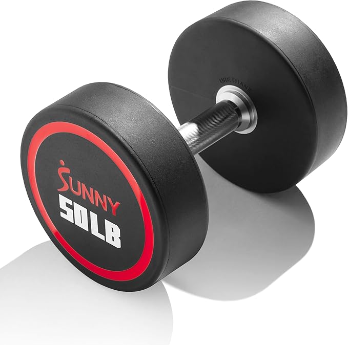 Sunny Health & Fitness Premium Polyurethane Commercial Grade 5-50LB