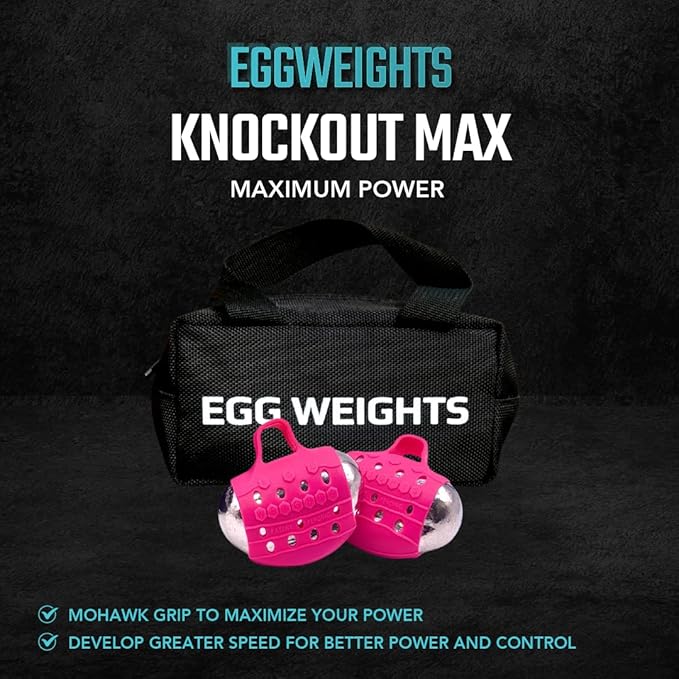 Egg Weights Knockout Max 5.0 lbs Set Bismuth 2 Eggs, 2.5 lbs