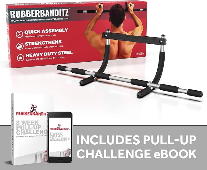 Rubberbanditz Pull Up Bar Workout Bar for Doorway