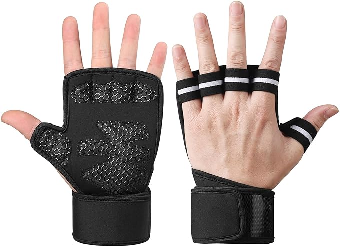 Weight Lifting Gloves Workout Gloves for Men Women, Wrist Wraps Wrist Straps for Weightlifting, Lifting Wrist Wraps Gym Gloves for Men Workout Gloves Women