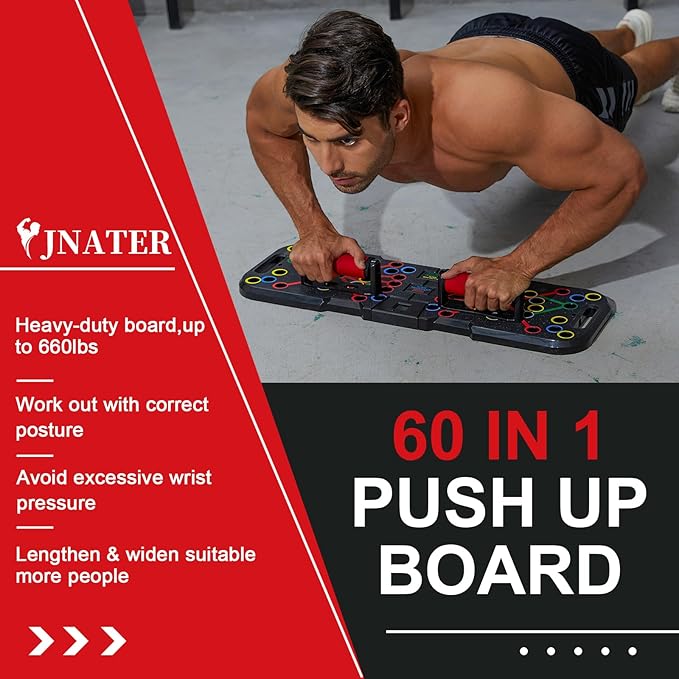 Push Up Board with Smart Count 60 in 1 Push
