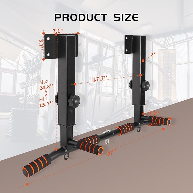 Pull Up Bar Wall Mounted: Adjustable Wall Joist