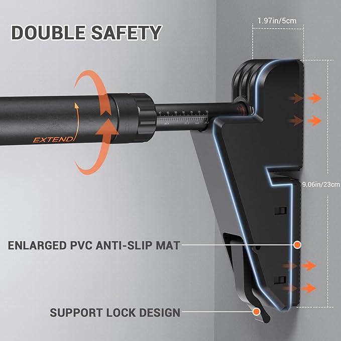 Sportneer Pull Up Bar: Adjustable Width Locking Mechanism