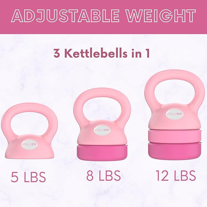 Adjustable Kettlebell - Kettlebell Weights Set for Home Gym