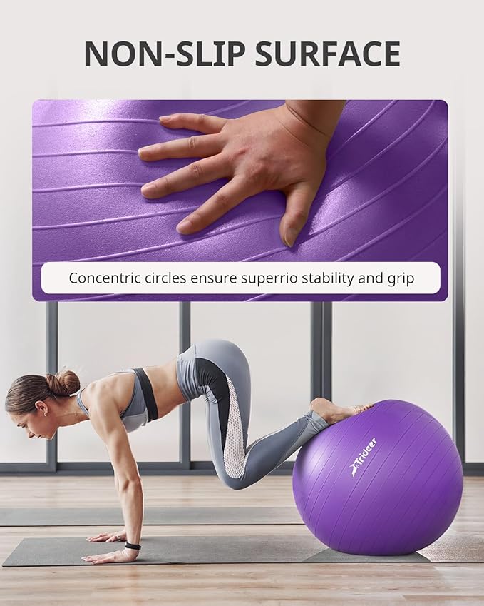 Trideer Yoga Ball Exercise Ball for Working Out 5 Sizes