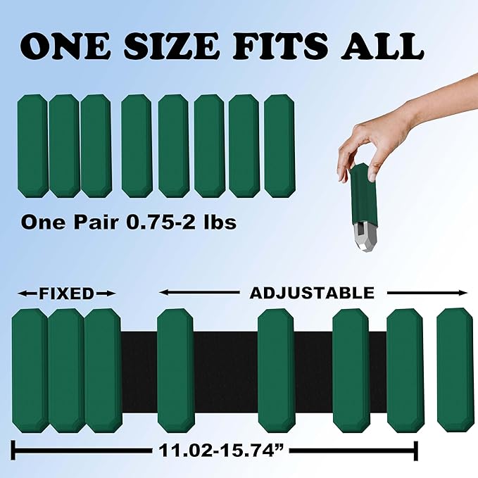 Pilates Wrist And Ankle Weights For Women At Home 1 lb 2 For
