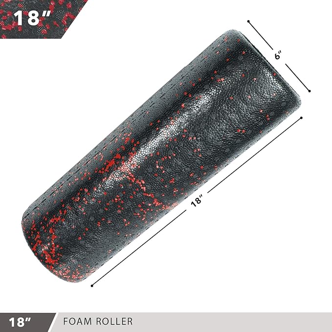 High-Density Round Foam Rollers - 4 Size and 8 Color