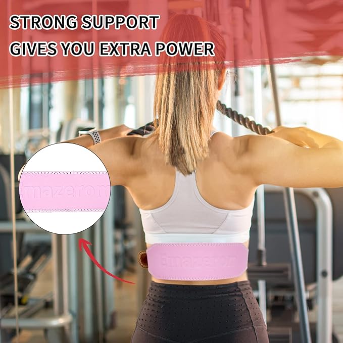 Leather Weight Lifting Belt for Men and Women