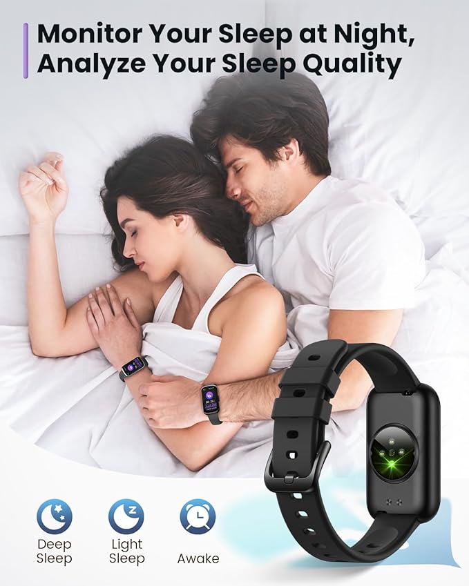 Fitness Tracker- Smart Watches for Women Men with 24/7 Heart Rate Monitor Blood Oxygen Sleep Tracker, Waterproof Fitness Watch, Activity Smartwatch for Android iPhone, Calorie Distance Pedometer, Gift