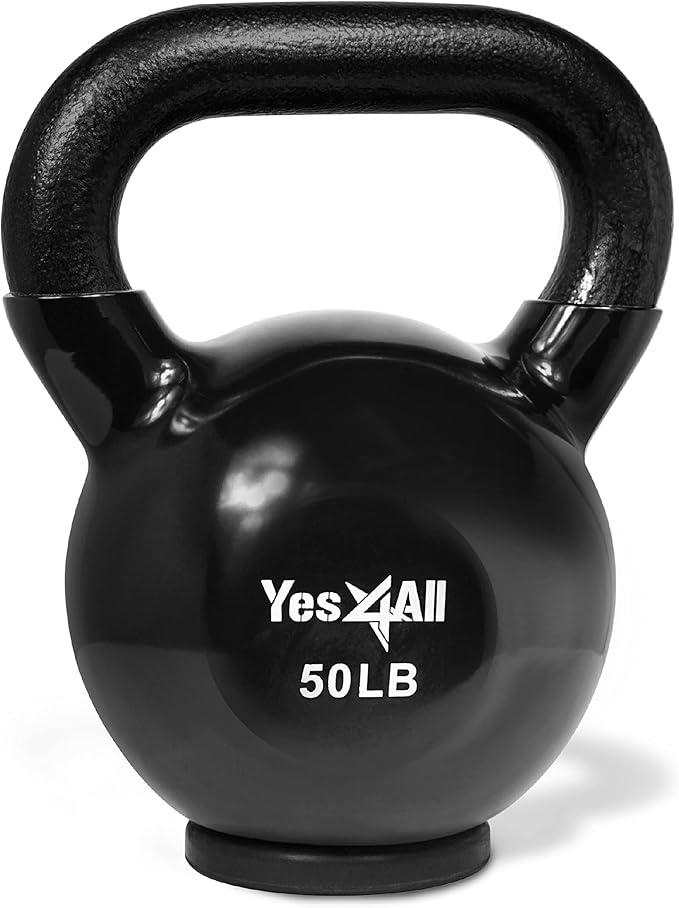 Yes4All Kettlebells Rubber Base (10-65 lbs)