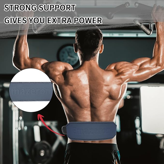 Leather Weight Lifting Belt for Men and Women