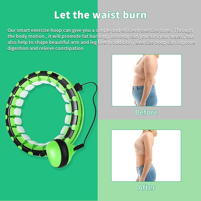 Smart Weighted Hoop for Adults 2 in 1 Abdomen 24 Knots