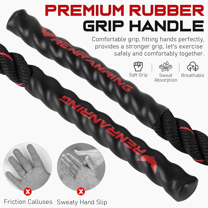 Jump Rope, 3lb 4lb 5lb Weighted Jump Rope 9.8ft Heavy