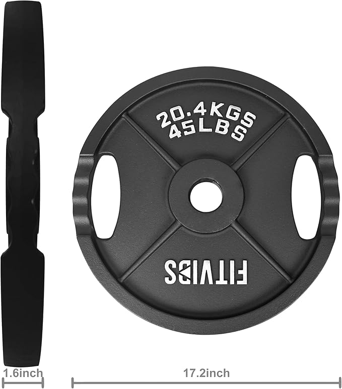 Signature Fitness Olympic 2-Inch Cast Iron Plate Weight
