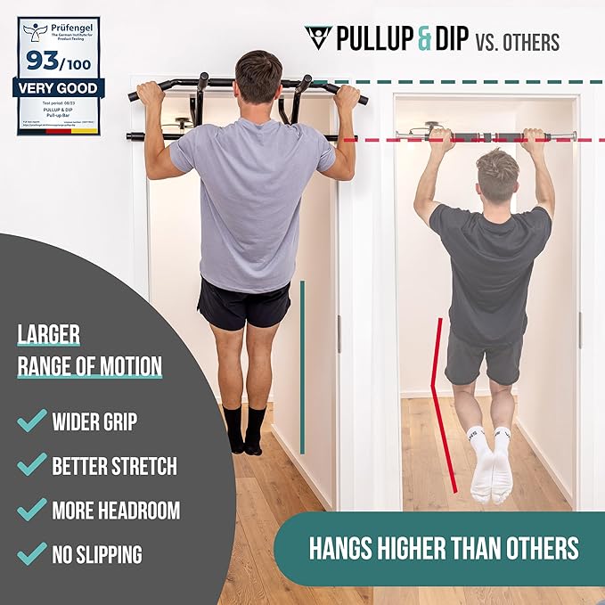 PULLUP & DIP Pull-Up Bar 39.4x13.8 inches, 240 pounds,