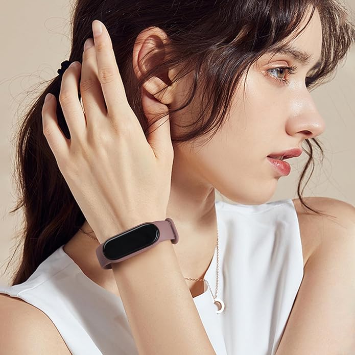 3 Pack Bands for Xiaomi Mi Band 4 & Mi Band 3 Strap, Soft Silicone Replacement Sport Bands Bracelet Strap for Xiaomi Mi Band 4 & 3 Fitness Tracker