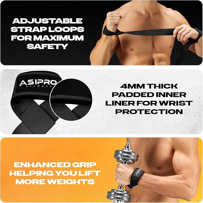 Wrist Wraps for Weightlifting 18" Wrist Straps for Weightlifting Weight Lifting Wrist Wraps for Men & Women, Muñequeras para Gym Wrist Support for Working Out, Gym Wrist Wraps for Powerlifting