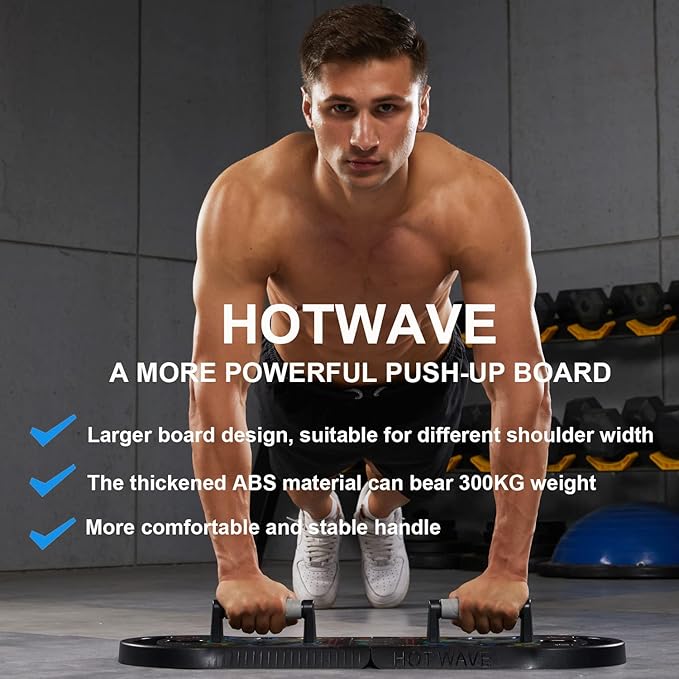 HOTWAVE Push Up Board Fitness 20 in 1 Push