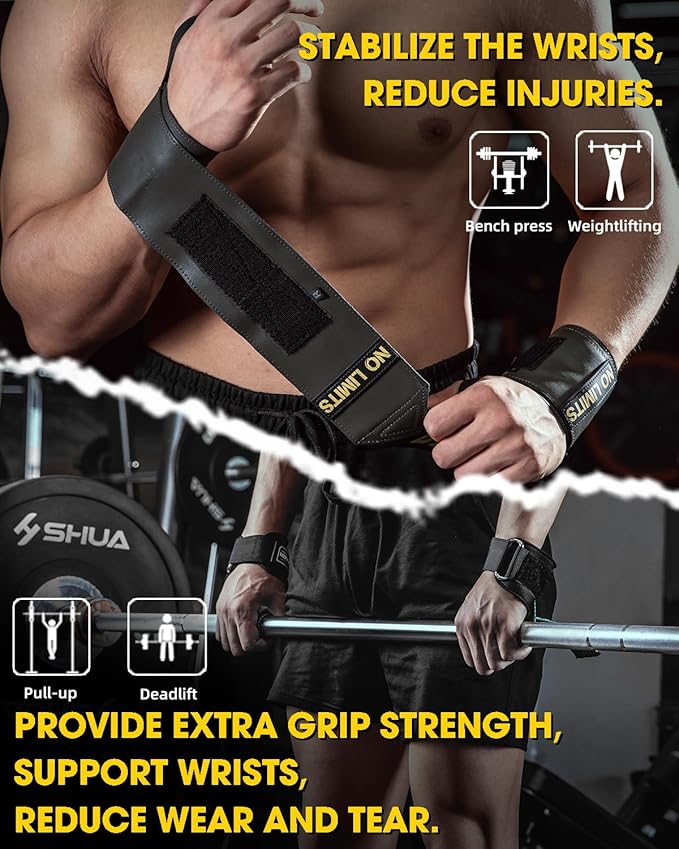 MANUEKLEAR Weight Lifting Wrist Wraps