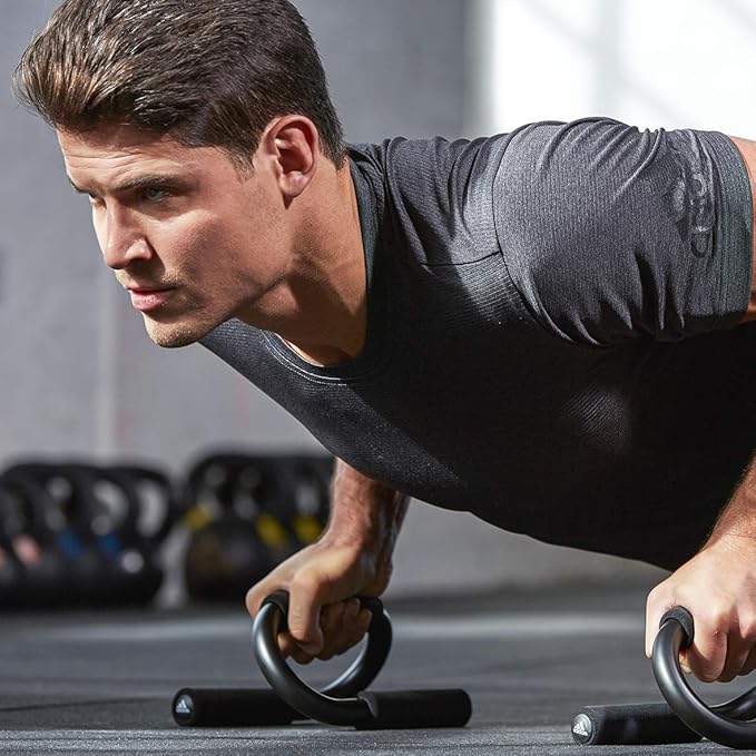 Adidas ADAC-12231 BLK Push Up Bar Strength Training