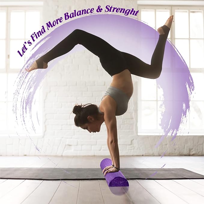 Yes4All High Density Half Round Foam Roller Support 12", 18", 18", 24", 24", 36" 36"