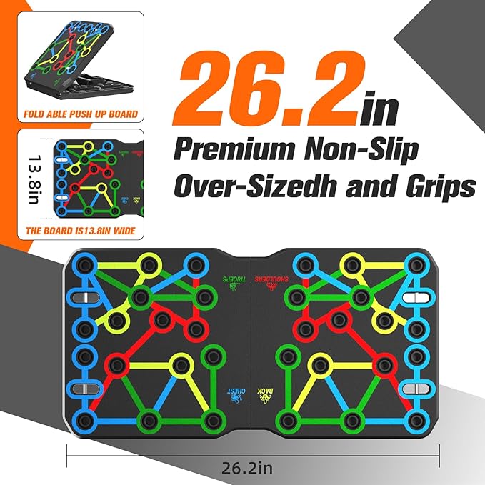 AERLANGUpgraded Push-up Board Home Fitness Accessories 30-in-2 Push-up