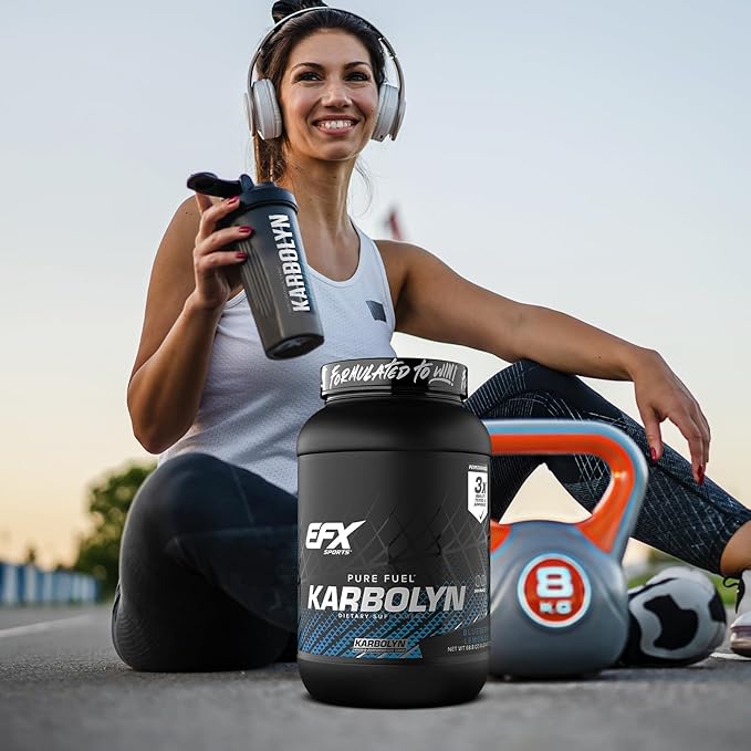EFX Sports Karbolyn Fuel | Fast-Absorbing Carbohydrate Powder | Carb Load, Sustained Energy, Quick Recovery | Stimulant Free | 36 Servings (Blueberry Lemonade)