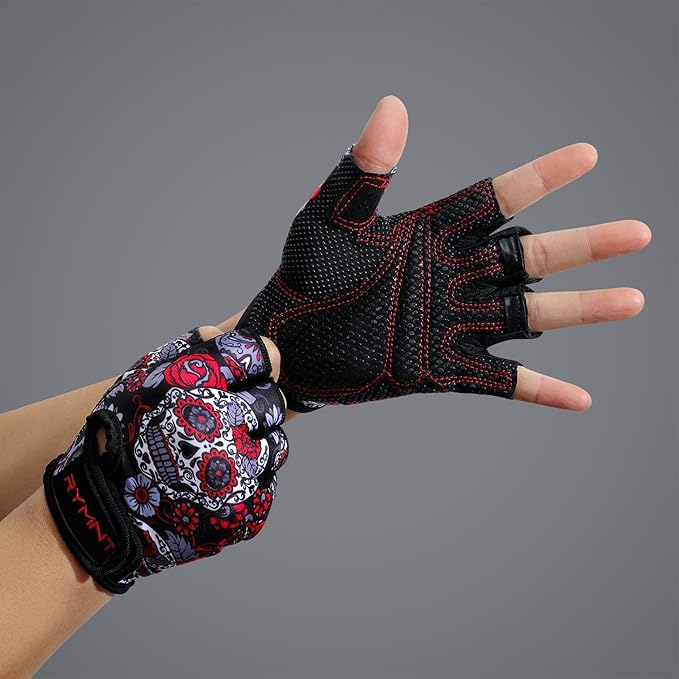 Workout Gloves for Women Men - Weight Lifting Gloves with Full Palm Protection & Extra Grip for Women Gym, Weightlifting, Weight Lift, Rowing, Exercise, Sport, Cycling